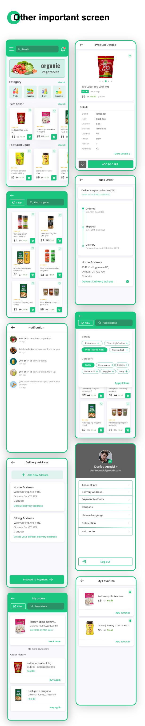 Grocery Shopping App UI - 4